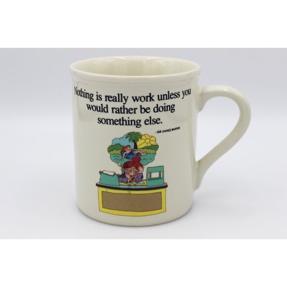 Vintage cartoon graphic Drawing Board Coffee Mug Japan - Picture 4 of 5